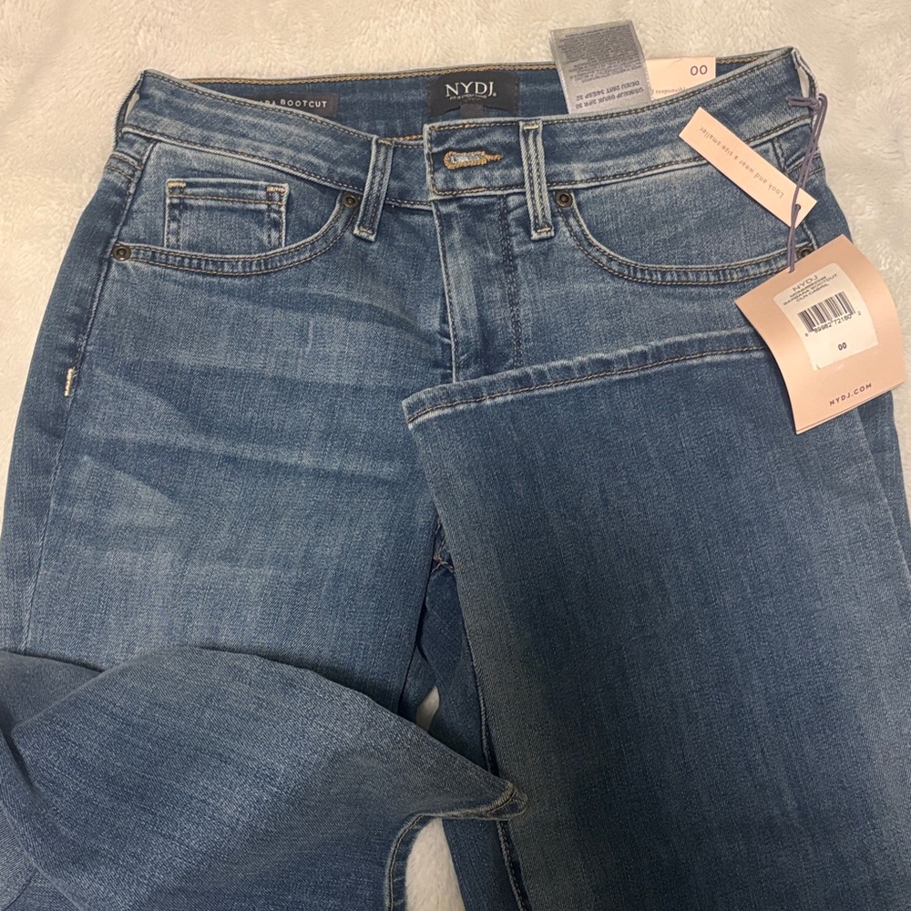 NYDJ Women's Medium Blue Bootcut Stretch Jeans